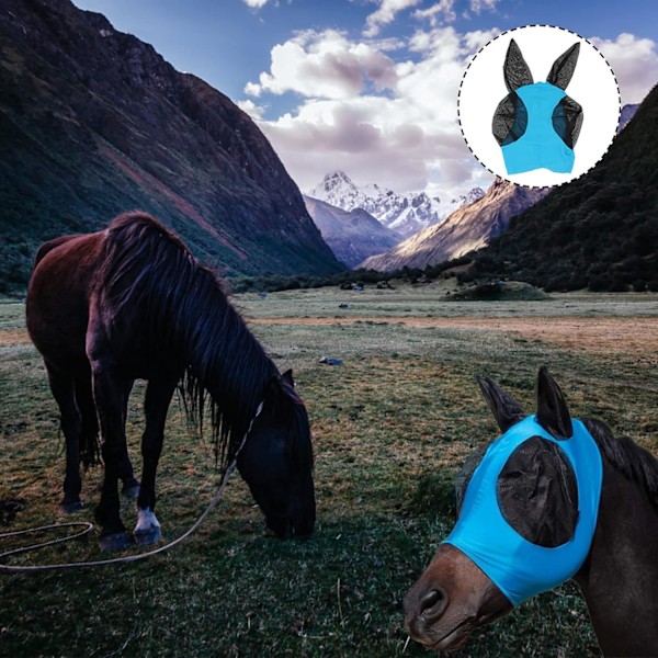 Bitsäkert Mask Utomhus Mesh Flugskydd Blå 3-pack