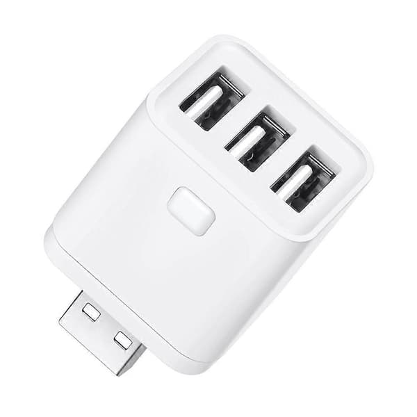 Tuya Zigbee Micro-USB Adapterbryter 3-gang Mini USB Strømadapter APP Stemmekontroll for Alexa