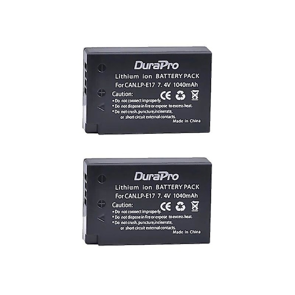 1040mAh LP-E17 LP E17 Akku + LCD USB kaksoislaturi Canon EOS M3 M5 M6 750D 760D T6i T6s 800D 8000D Kiss -kameralle