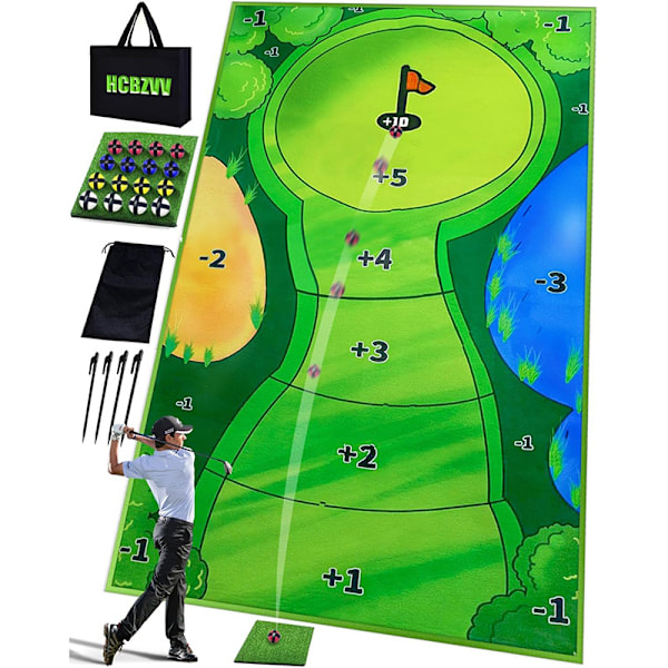 Fritidsgolfspel Set Golfträffmatta Spelmatta