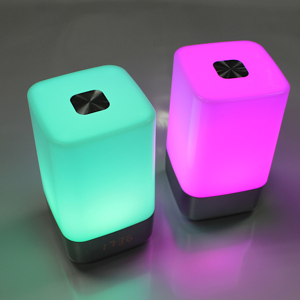 1 styck, USB-driven solnedgångs- och soluppgångs väckarklocka, färgglad atmosfärslampa, touch-sänglampa, barnväckarklocka, bordslampa, LED-nattlampa