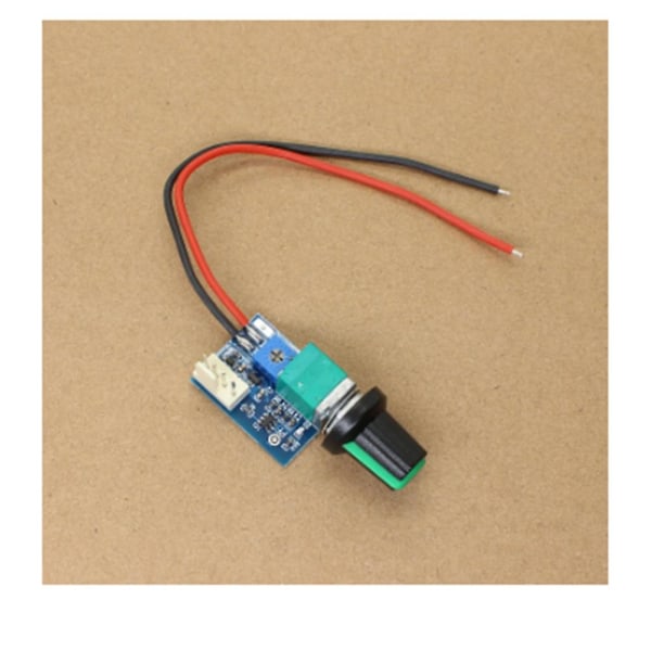 Dc 12v Justerbar 0%-100% Pwm fläkthastighetskontroll med rattbrytare 4-tråds fläkthastighetsregulator brus