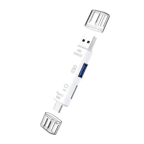 SD-kortläsare USB C-kortläsare USB 2.0 TF/Mirco SD Smart minneskortläsare Typ C OTG USB-minneskortläsare Adapter