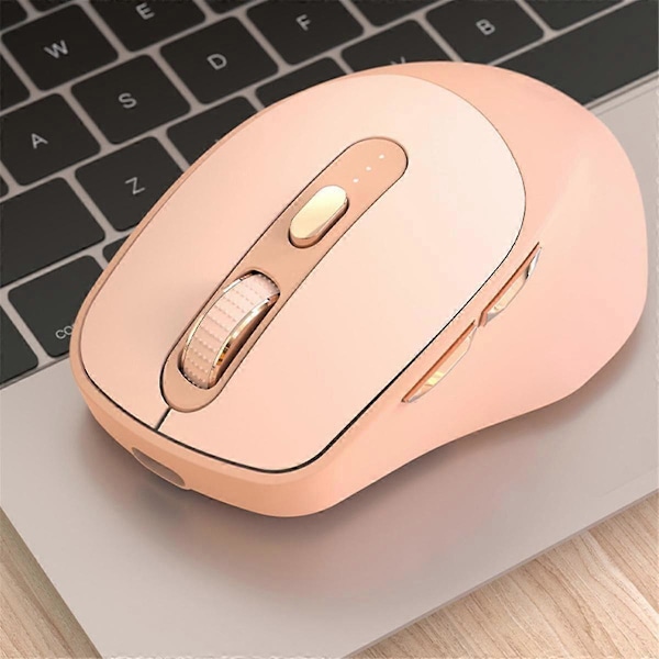 X7 Trådløs Stille Mus Bluetooth Dobbel Modus Design, Justerbar 5-Hastighets DPI for Laptop PC Spill Offi
