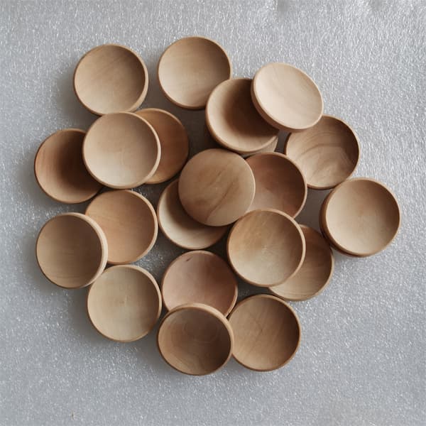 50-pack Trälandskapsdekoration Prydnadsföremål Runda Bitar 35*5mm Tomma Träbitar för DIY