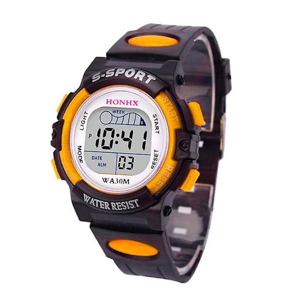 Fitnessklocka Barn Pojkar Digital LED Sportklocka Barn Alarm Datum Klocka Present Klockor Män