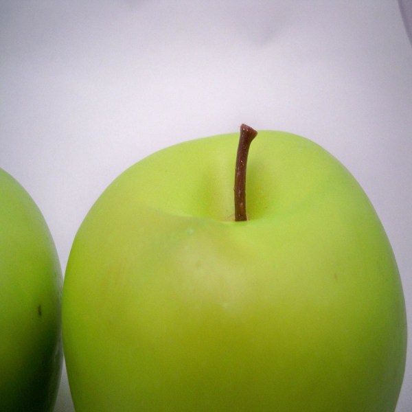 4 stora konstgjorda gröna äpplen-frukt