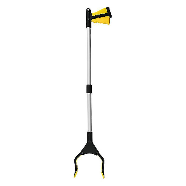 Sammenklappelige skraldetang, 82 cm ekstra lang gribetang til ældre, let og praktisk til at samle affald op (gul)
