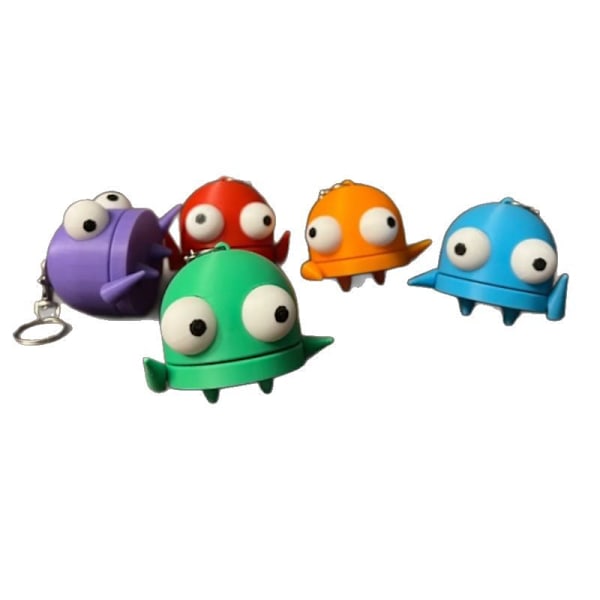1-pack ny REPO Robot Figur nyckelring 3D-printad prydnad (slumpmässig färg)