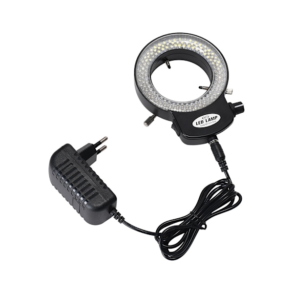 Justerbar 144 LED Ring Light til Stereomikroskoper og Kameraer Justerbar Illuminator med Lysdæmper