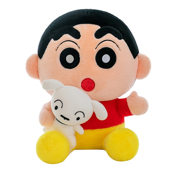 Söt Kramande Shin-chan Plyschleksak Mjuk Söt Cartoon Anime Sovdocka Docka Barnpresent