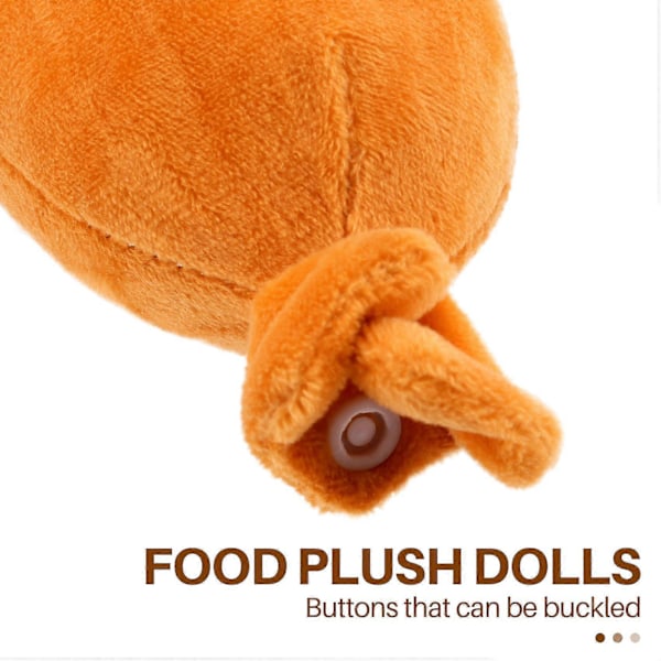 1 st Plush Korv Leksaker 20CM Mini Mat Plush Dockor Kudde Presenterar Nya Plush Kuddar