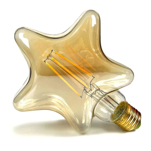 Led-lampor Vintage lampa 4w Led-glödlampa Edison-lampa Special dekorativ glödlampa 220/240v E27 (stjärna)