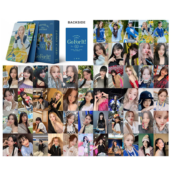 1 sæt Gidle album fotokort indeholdende 55/50 fotokort Gidle Lomo-kort Gave til fans' døtre