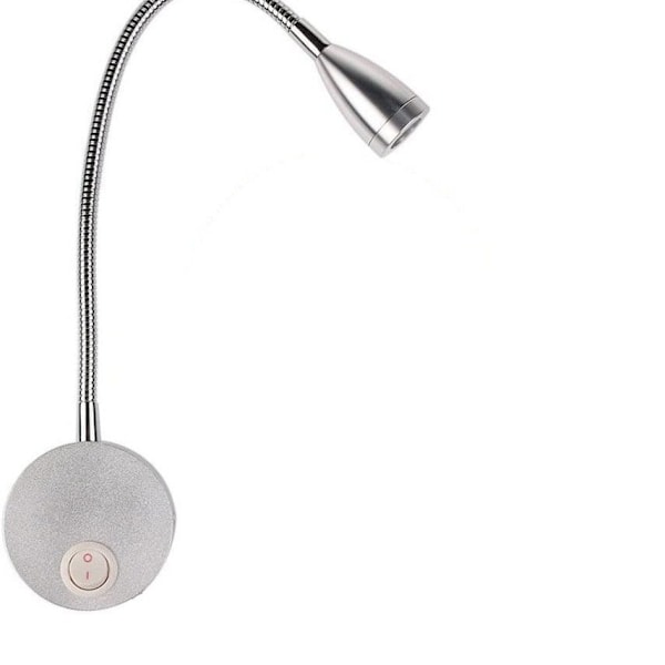 Slangevegg 360 grader justerbar og bøyelig leselampe ved sengen, praktisk og hendig liten vegglampe LED-lampe