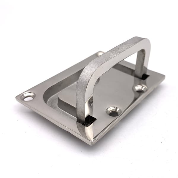 Rustfrit stål 316 Flush Lift Ring Hatch Træk Håndtag Låseskab båd marine hardware
