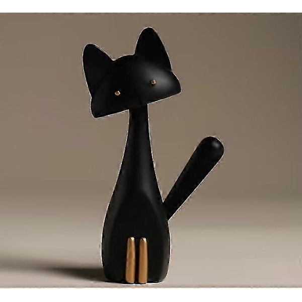 Sort Kat Julepynt Figur