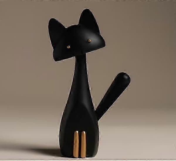 Svart Katt Julepynt Figur