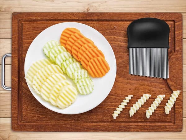 Bølgekutter i rustfritt stål, for pommes frites, for poteter
