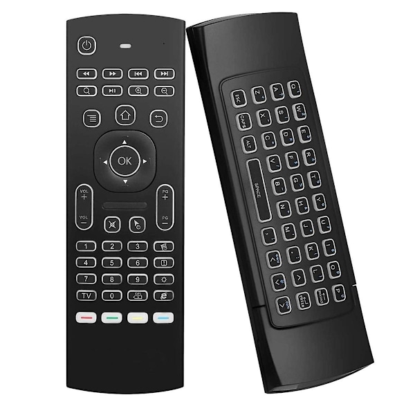 MX3 Air Keyboard Baggrundsbelyst Smart Fjernbetjening 2.4G RF til Tx3 H96 Android TV Box