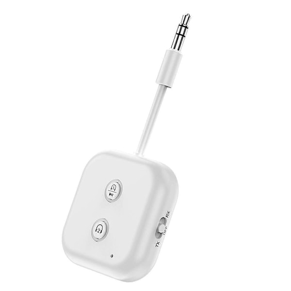 2 in 1 Bluetooth 5.3 Audio -vastaanotinlähetin langaton adapteri mikrofonilla 3,5 mm AUX Stereo Music fo