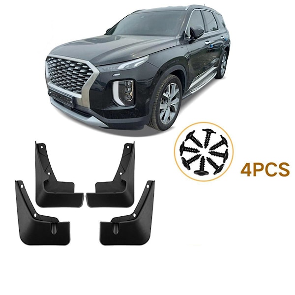 Bil Mud Flaps for 2019-2023 med Pedal Mudguards Mud Guard Flap Splash Flaps Tilbehør