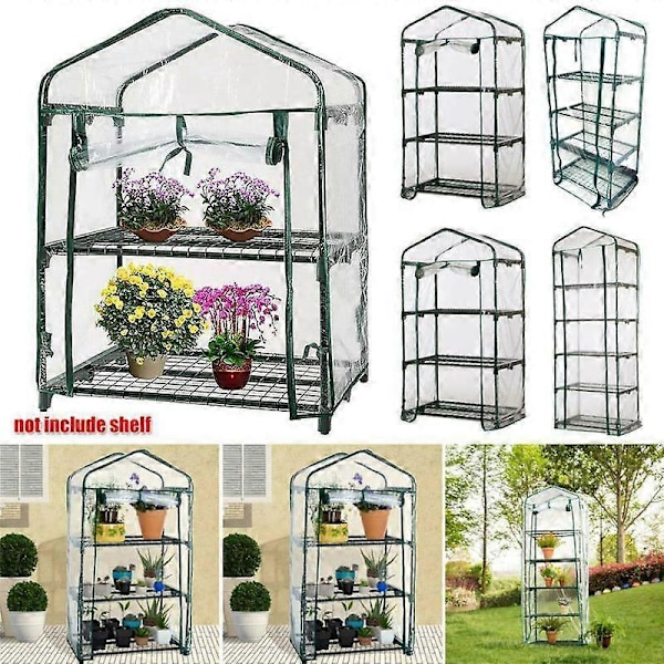 PVC Transparent Vandtæt Plantebetræk Mini Drivhus PVC Plastik Have Udendørs Planter Dyrk