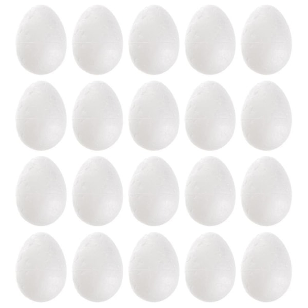 50pcs Durable 3.5cm High Quality Easter Eggs Decorative Eggs Styrofoam Eggs For Gifts Party Wedding Crafts-AL