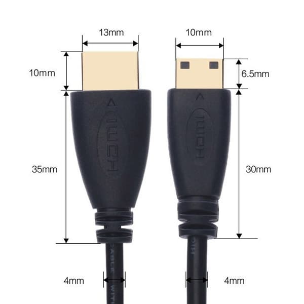 mini hdmi - hdmi -kaapeli mini hdmi -kaapeli mini hdmi -teräväpiirtokaapeli tablettitietokoneen teräväpiirtokaapeli