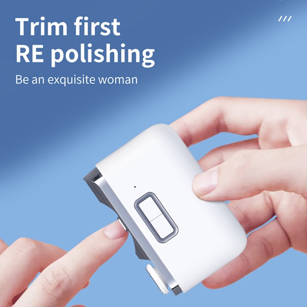 Multifunktionella portabla elektriska nagelklippare, helautomatiska nagelklippare, nagelfil, babynageltrimmer