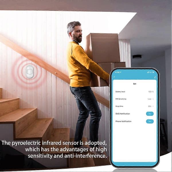 1 st Tuya Zigbee 3.0 Smart Pir Rörelsesensor Mänsklig Rörelsesensor Smart Hemdetektor Hemsäkerhet För Tuya Smart Life