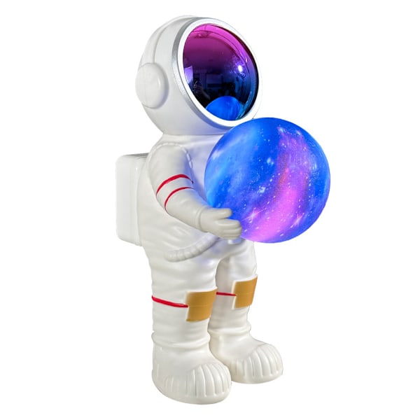 Ny kreativ tecknad rymdman astronaut Bluetooth-högtalare bärbar subwoofer lysande present liten högtalare