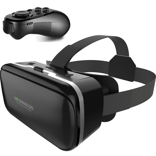 VR-lasit Virtual Reality -lasit, jotka ovat yhteensopivat Iphone- ja Android  3d Vr -lasit Bluetooth ohjaimella, H 5e9c | Fyndiq
