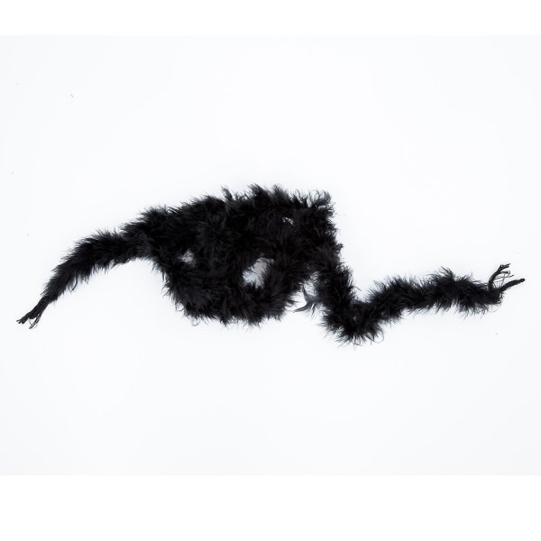 6 Foot Marabou Feather Boa For Night Tea Party Wedding - Svart