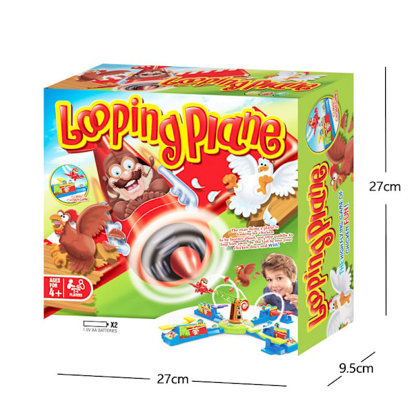 Looping Planes 2-4 Lapselle, Hauska 3D-peli, Lasten Syntymäpäiväpeli, Hauska Juhla- ja Perhepeli Lapsille ja Aikuisten, 2-4 Pelaajaa