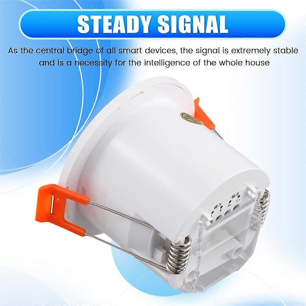 Zigbee MmWave Människonärvarodetektor 220V/110V Radarrörelsesensor 24G Relä Lux Ljus/Avstånd De