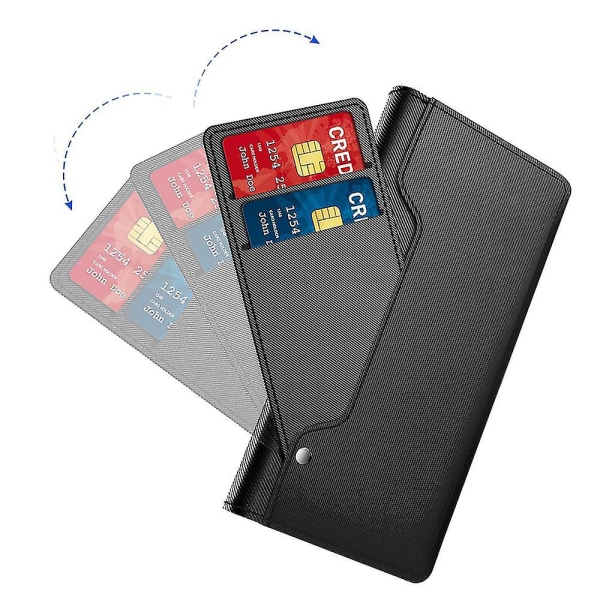 Huawei Nova 11i Mirror Design -nahkaiselle phone case jalustalle korttitelineen iskunkestävä cover