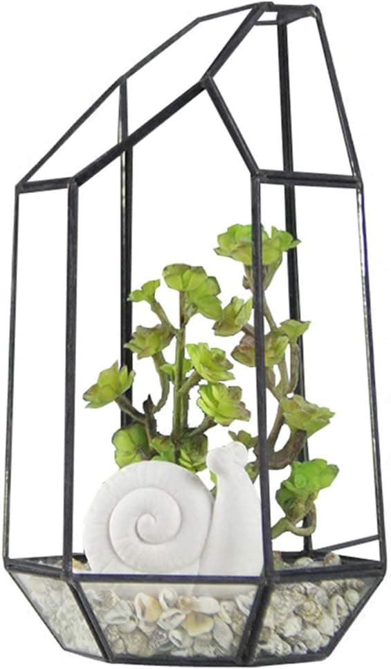Håndlaget Geometrisk Glassterrarium For Sukkulenter og Luftplanter