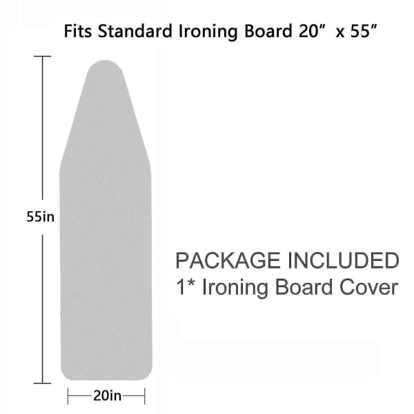 Polttoa kestävä printed puuvillapehmustettu silityslaudan cover Vaihto sopii 140 cm x 50 cm, silityslauta ei sisälly