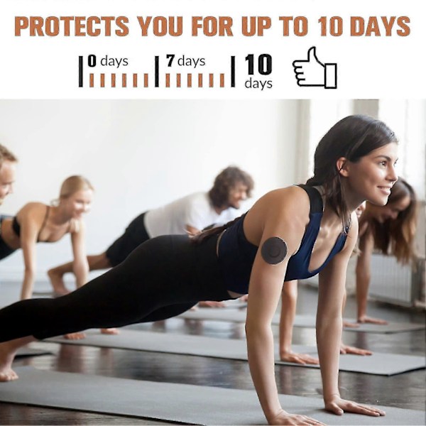 30 Stykker, Sensor-Plastre til Freestyle Libre og Medtronic Sensorer (Sort)