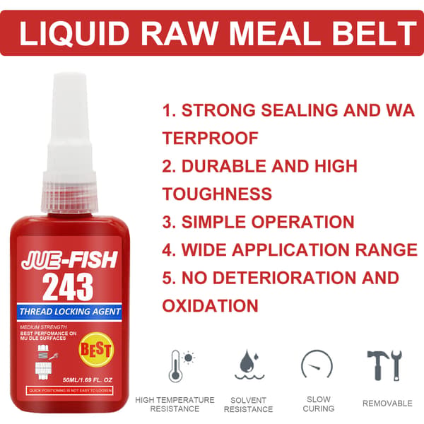 2-pack Solid Lim Tätningsmedel Flytande Tejp Anaerob Anti-Lossning Solid Lim Tätningsmedel