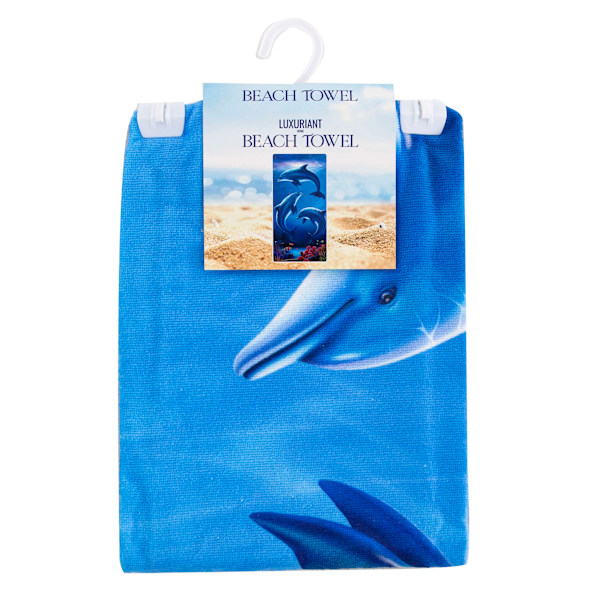 Strandhandduk 100% Polyester Badhandduk Mikrofiber Strandhandduk Pläd