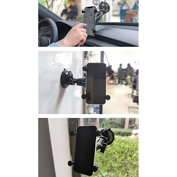 Ram Mount Twist Lock Sugekoppbase med kule for ikke-porøse overflater