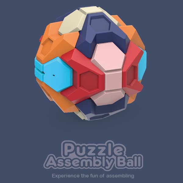 3D puslespil samleblokkugle, DIY aftagelig opbevaringstank samleblokkugle