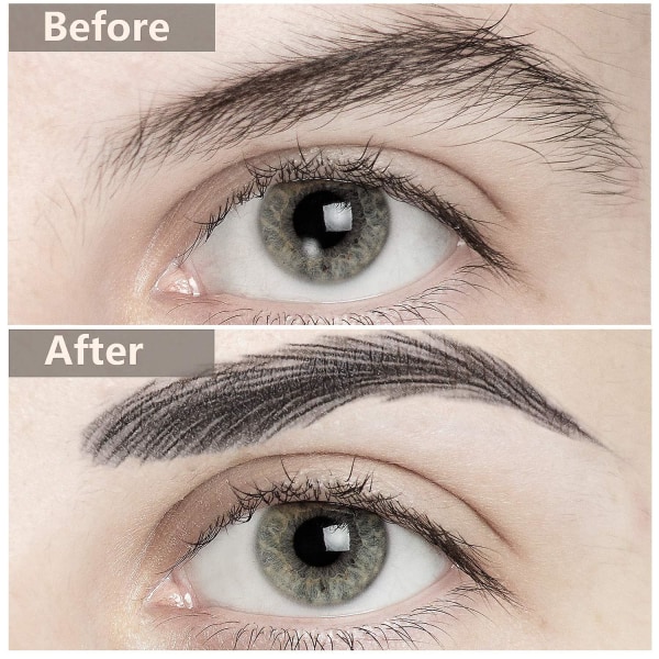 4d ögonbryn vattentäta ögonbrynstatuering klistermärken för kvinnor smink, 6st
