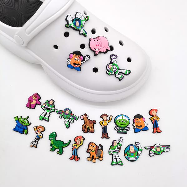Buzz Lightyear -sarjan Crocs-kengät Kukat Puutarhakengät Tarvikkeet Solki Kengänsolki