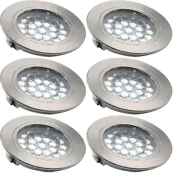 2025-6 stk LED indbyggede downlights, LED indbyggede loftlamper, ultra-tynde loftlamper