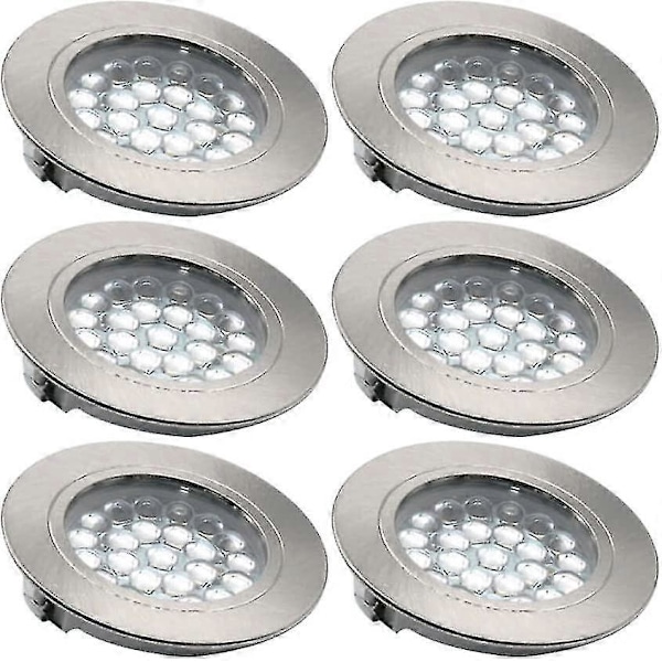 2025-6 stk LED nedfelt downlight, LED nedfelt takspot, ultratynn taklampe