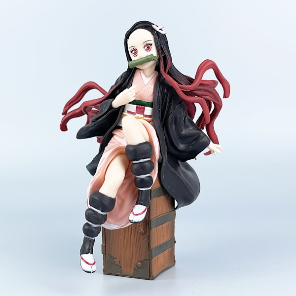 Demon Slayer: Kimetsu no Yaiba figurer af Tanjiro og Nezuko, computerkabinet modelpynt fødselsdagsgaver