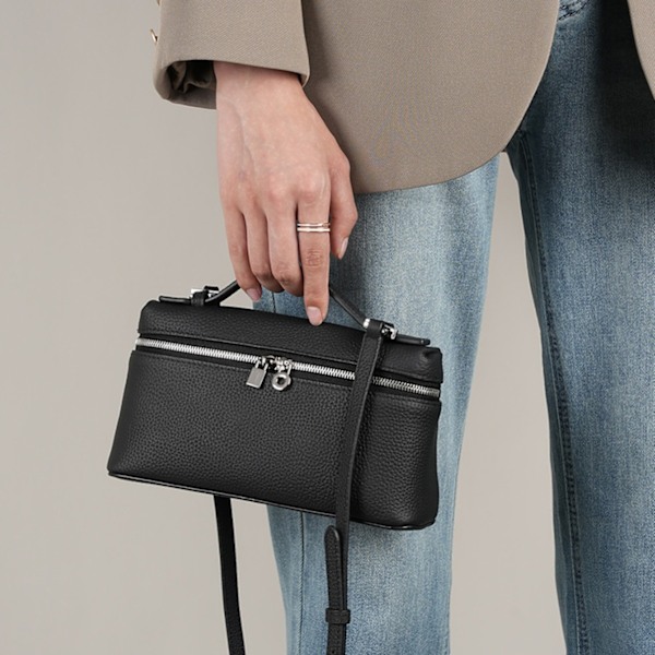 lp19 lunchlåda väska PU läder mini mode damväska 2025 ny Gigi samma stil handväska box väska crossbody liten väska
